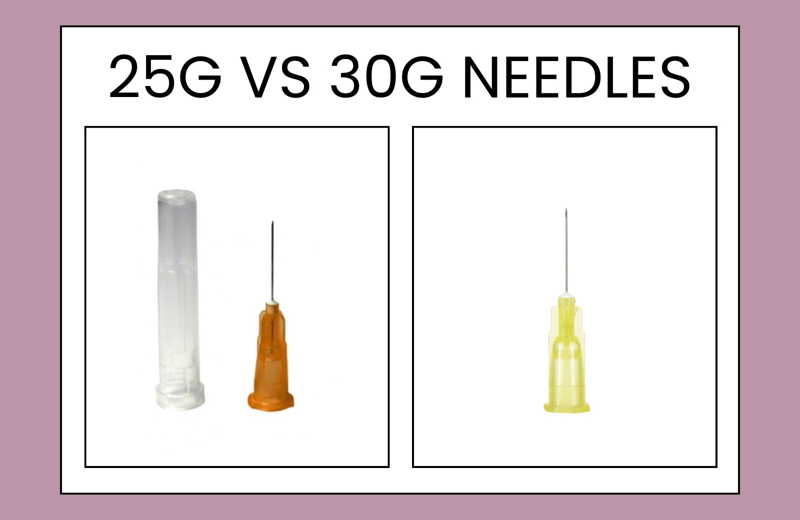 25g vs 30g Needles