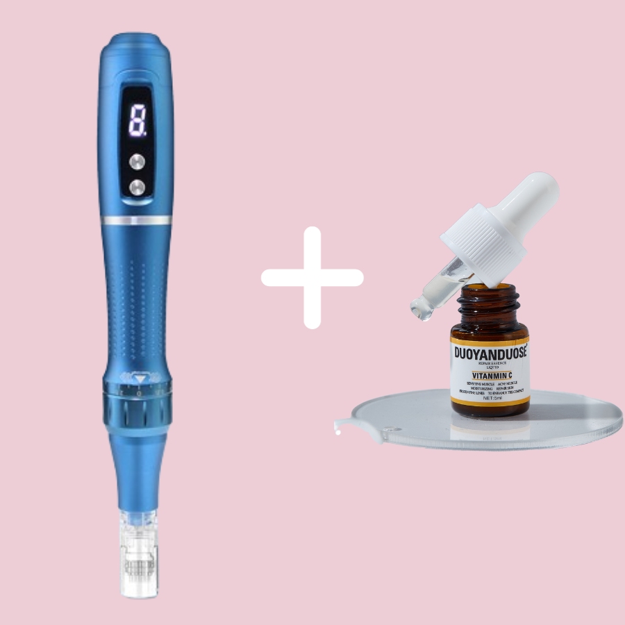 Vitamin c used with diaminy derma pen
