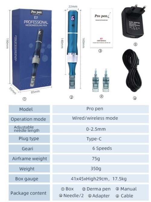diaminy derma pen e7s