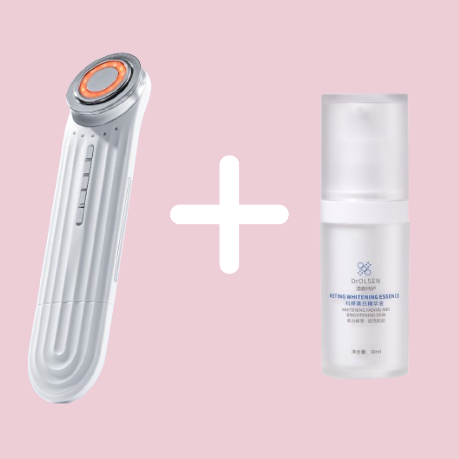 Whitening essence suitable for ultrasonic skin scrubbers