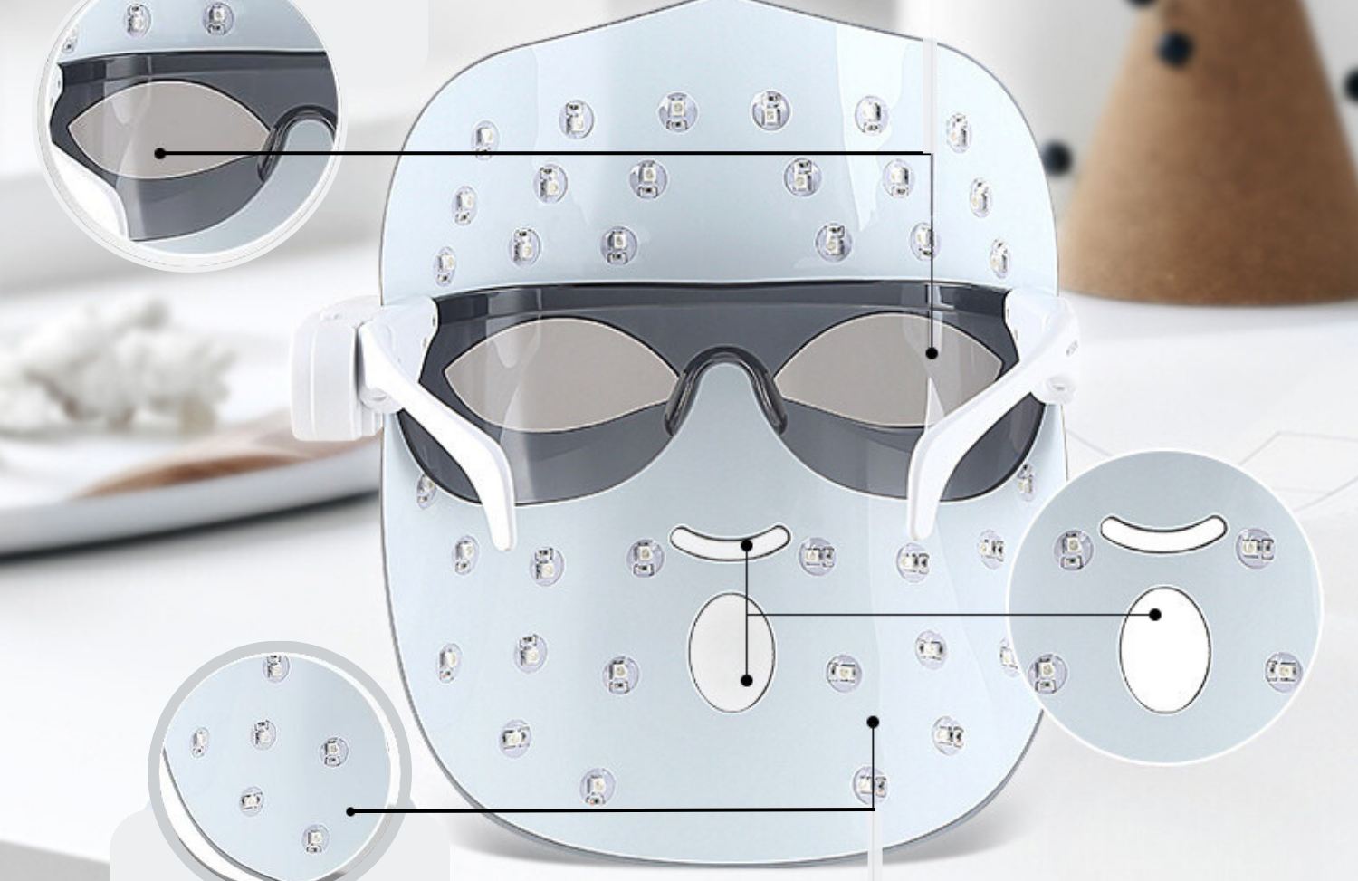diaminy led face mask