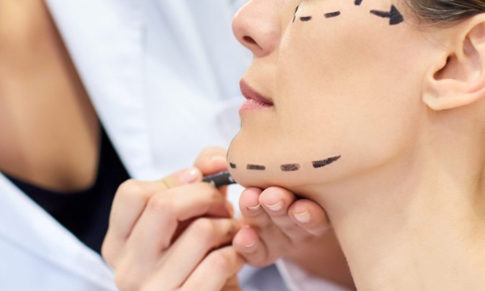 In the process of the facelift procedure